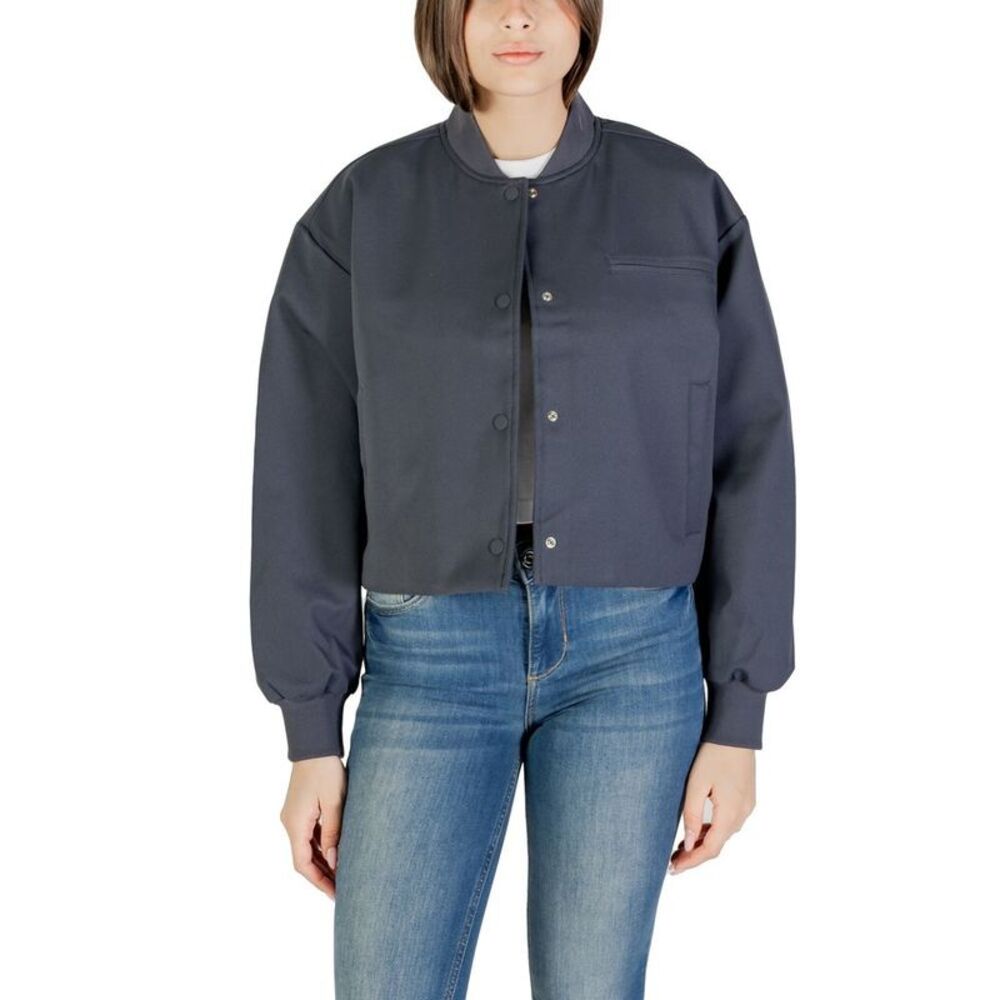 Calvin Klein Jeans Gray Recycled Polyester Women's Bomber